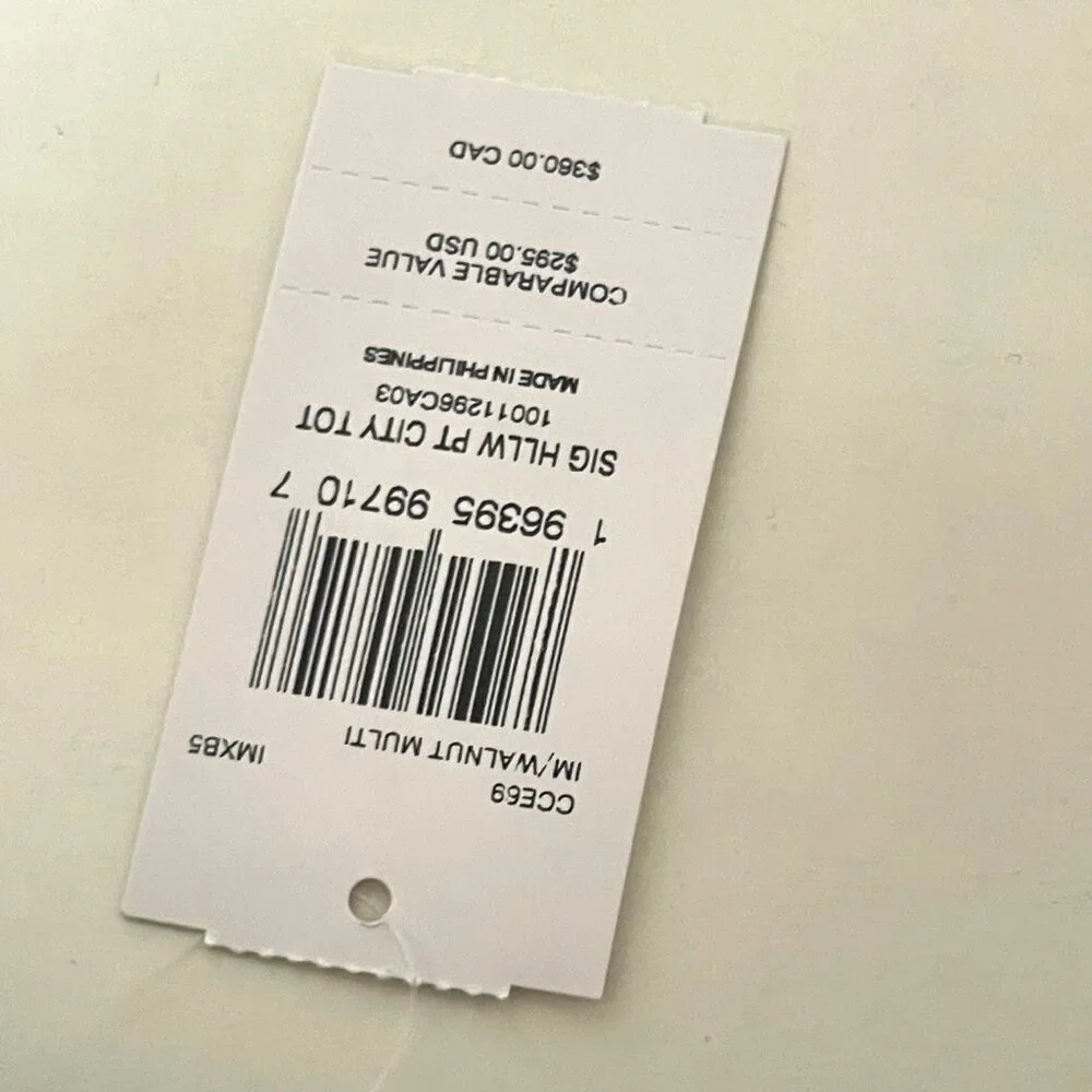 Coach City Tote Bag CCE69 Signature Canvas Halloween Ghost Print Walnut Large - Picture 10 of 10